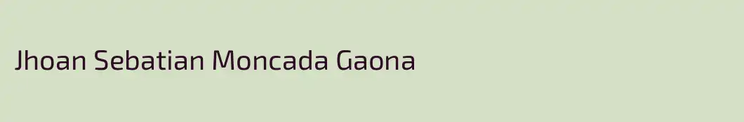 Jhoan Sebatian Moncada Gaona